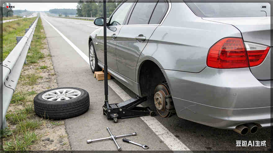 科右中旗爆胎道路救援-汽车换备胎